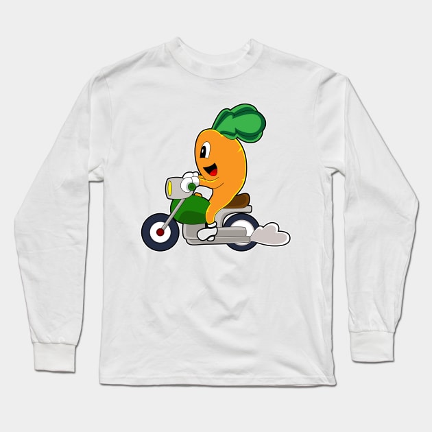 Carrot Scooter Long Sleeve T-Shirt by Markus Schnabel